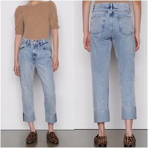 FRAME DENIM Le Piper Wide Cuff Jean in Richlake